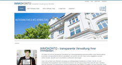 Desktop Screenshot of immokonto.de